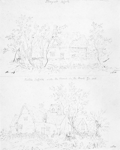 Una cabaña en ruinas en Capel, Suffolk de John Constable