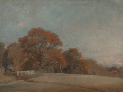 Un paisaje otoñal en East Bergholt de John Constable