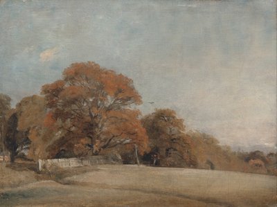 Un paisaje otoñal en East Bergholt de John Constable