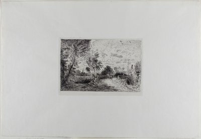 Un viejo puente en Salisbury de John Constable