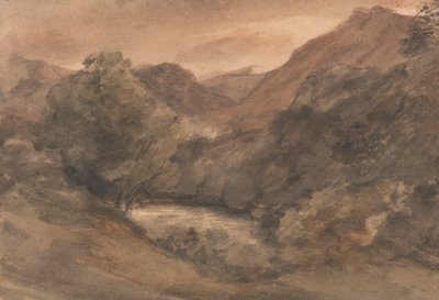 Borrowdale: Tarde después de un buen día, 1 de octubre de 1806 de John Constable