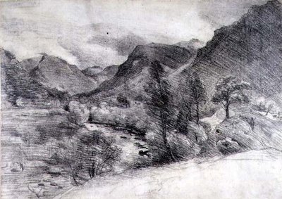 Borrowdale, Mañana, c.1806 de John Constable