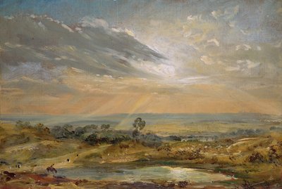 Branch Hill Pond, Hampstead de John Constable