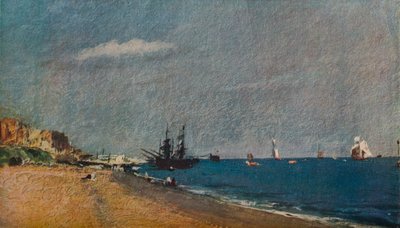 Playa de Brighton, con colliers, 1824 de John Constable