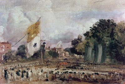Celebración de la Paz General de 1814 en East Bergholt, 1814 de John Constable