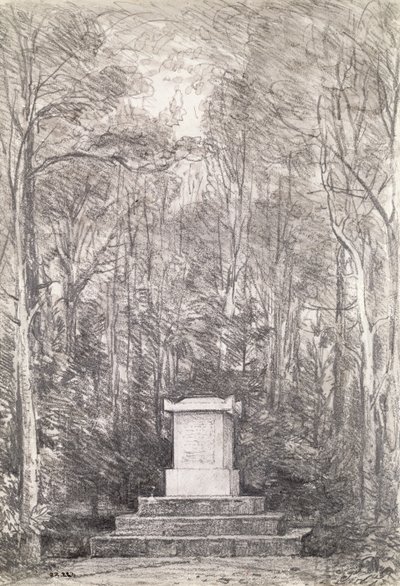 Cenotafio a Sir Joshua Reynolds en Coleorton Hall, Leicestershire, 1823 de John Constable