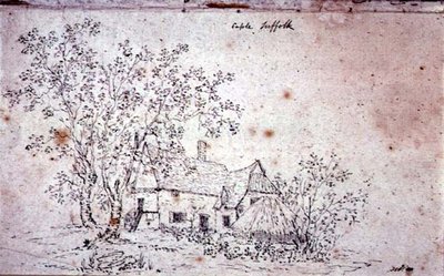 Cabaña en Caple, Suffolk (dibujo) de John Constable