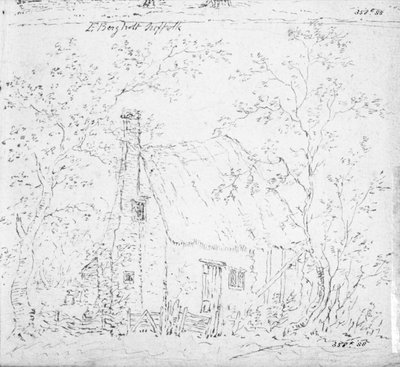Cabaña en East Bergholt (dibujo) de John Constable