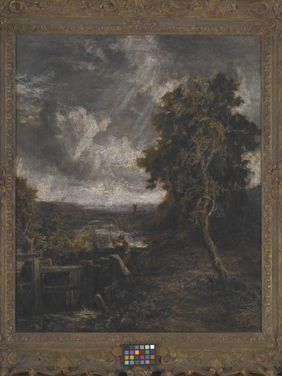 East Bergholt - Lock On Stour (óleo sobre lienzo) de John Constable