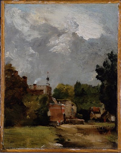 Iglesia de East Bergholt desde Church Street de John Constable