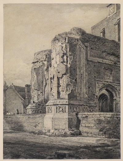 Iglesia de East Bergholt, desde el suroeste, c.1815-17 de John Constable