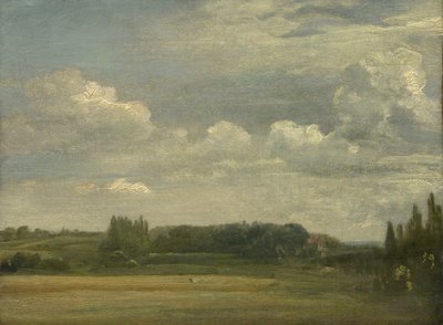 Común de East Bergholt, vista hacia la rectoría, 18 de agosto de 1813 de John Constable