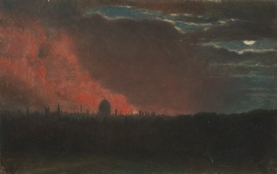 Incendio en Londres, visto desde Hampstead de John Constable