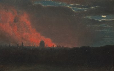 Incendio en Londres, visto desde Hampstead, 16 de octubre de 1834 de John Constable