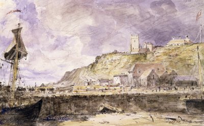 Puerto de Folkestone, 1833 de John Constable