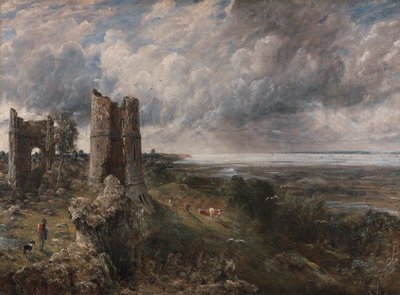 Castillo de Hadleigh, la desembocadura del Támesis--Mañana tras una noche tormentosa de John Constable