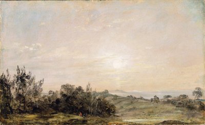 Hampstead Heath, mirando hacia Harrow, 1821-22 de John Constable