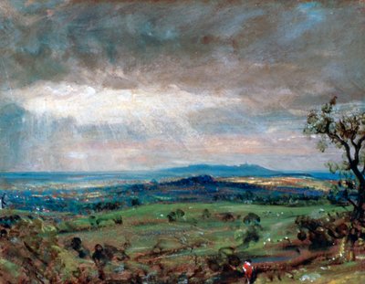 Hampstead Heath con Harrow en la Distancia, c1821 de John Constable