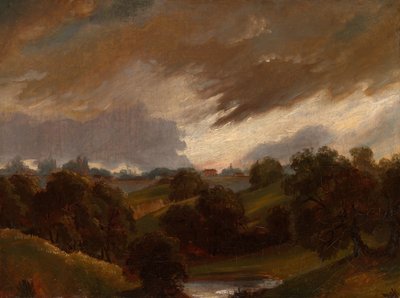 Hampstead, cielo tormentoso de John Constable