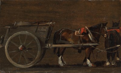 Caballo y carro, ca. 1814 de John Constable