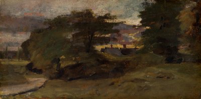 Paisaje con casas de campo de John Constable