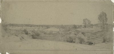 Paisaje con vista de Dedham Vale desde Langham de John Constable
