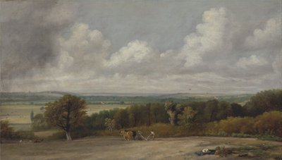 Escena de arado en Suffolk de John Constable