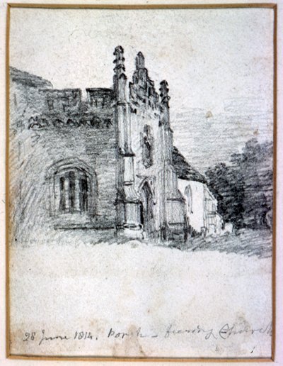Porche de la Iglesia de Feering, 28 de junio de 1814 de John Constable