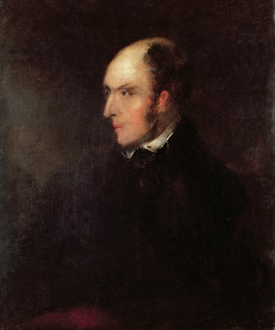 Retrato de un Hombre Calvo de John Constable
