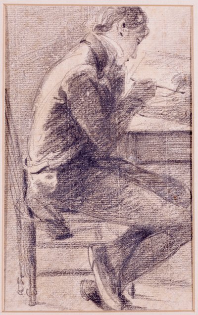 Retrato de un artista dibujando, 1801 de John Constable
