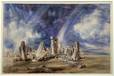 Sitio prehistórico de Stonehenge (Inglaterra). Pintura de John Constable (1776-1837) de John Constable