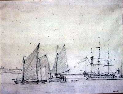 Barcos en el Támesis de John Constable