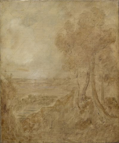 Boceto para "Dedham Vale", c.1827 de John Constable