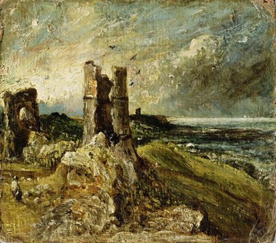 Boceto del Castillo de Hadleigh (recto) de John Constable