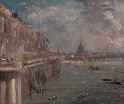 Terraza de Somerset House desde el puente de Waterloo de John Constable
