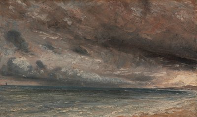 Mar tormentoso, Brighton, ca. 1828 de John Constable