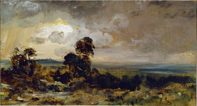 Atardecer tormentoso en Hampstead de John Constable