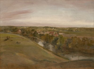 Stratford Saint Mary desde los Coombs, c.1800 de John Constable