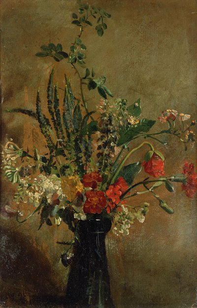 Estudio de flores en un vaso de jacinto, 1814 de John Constable