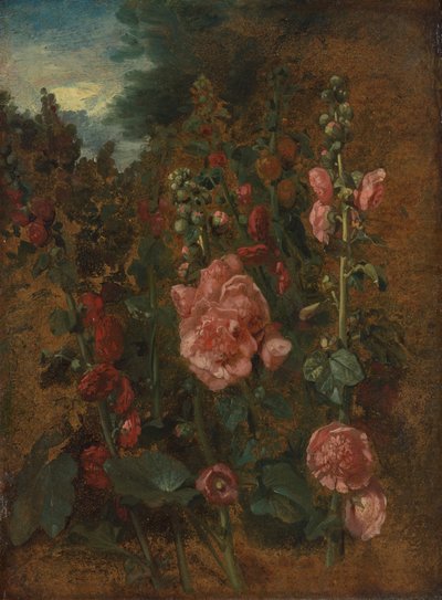 Estudio de las malvarrosas de John Constable