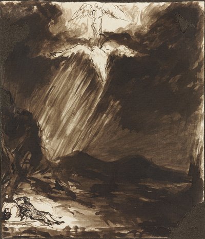 Estudio del Sueño de Jacob, después de Aert de Gelder de John Constable