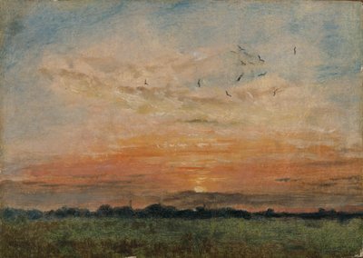 Atardecer, 1796-1837 de John Constable