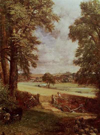 El campo de maíz, detalle del cosechador, 1826 de John Constable