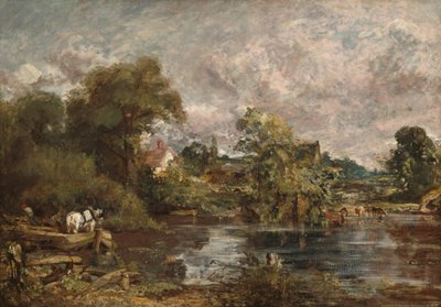 El Caballo Blanco, 1818-1819 de John Constable