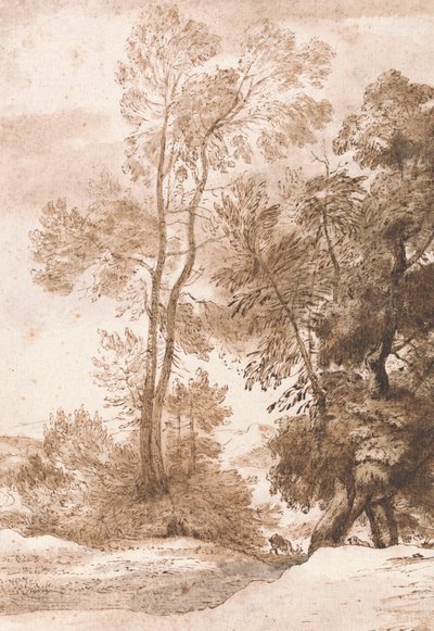 Árboles y ciervos de John Constable