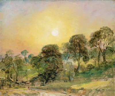 Árboles en Hampstead Heath al Atardecer de John Constable