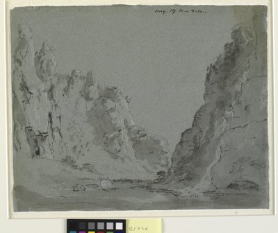 Paisaje del valle. Dove Dale de John Constable