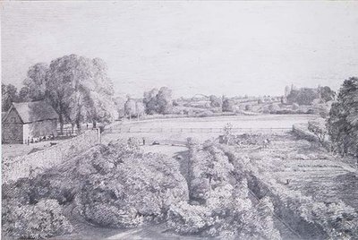 Vista de East Bergholt sobre el jardín de la casa de Golding, Constable de John Constable