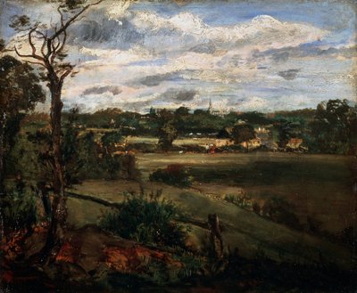 Vista de Highgate desde Hampstead Heath, principios del siglo XIX de John Constable