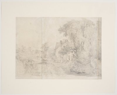 Casa de Willy Lott, East Bergholt, c.1812-13 (grafito sobre papel) de John Constable